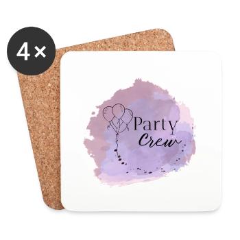 Party - Untersetzer (4er-Set) - Weiß - Vorne