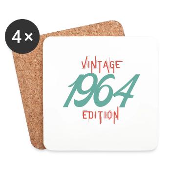 Jahrgang Ausgabe 1964 - Untersetzer (4er-Set) - Weiß - Vorne