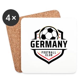 Germany Football Club - Dessous de verre (lot de 4) - blanc - Devant
