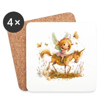Feen sind Symbol der Hoffnung und Fantasie - Untersetzer (4er-Set) - Weiß - Vorne