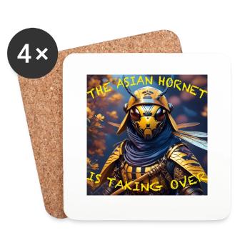 Asian Hornet taking over - Untersetzer (4er-Set) - Weiß - Vorne