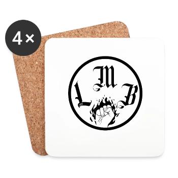 LMB poing - Dessous de verre (lot de 4) - blanc - Devant