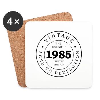 The legend of 1985 limited edition - Dessous de verre (lot de 4) - blanc - Devant