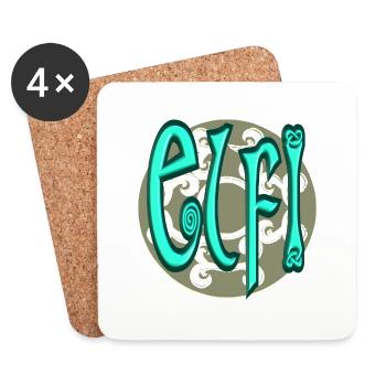 ELFI2 - Dessous de verre (lot de 4) - blanc - Devant