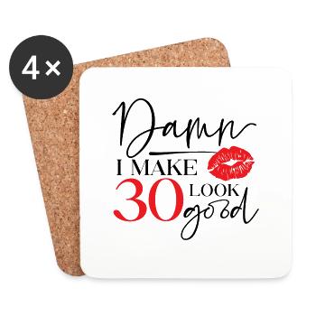 Make 30 Look Good - Untersetzer (4er-Set) - Weiß - Vorne