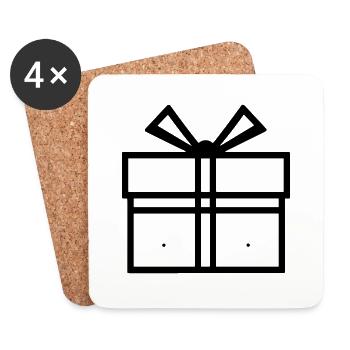 Small Gift Box - Coasters (set of 4) - white - Front