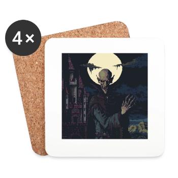 Nosferatu 16 bit - Coasters (set of 4) - white - Front
