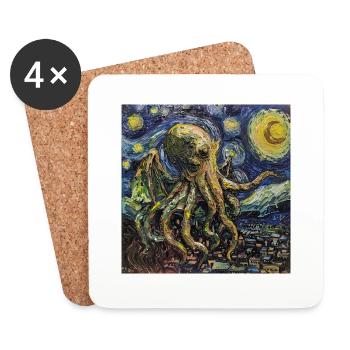 Van Gogh - Coasters (set of 4) - white - Front
