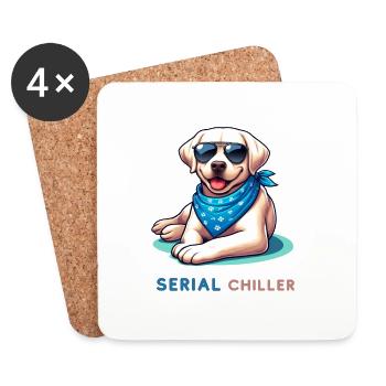 Labrador Retriever - Untersetzer (4er-Set) - Weiß - Vorne