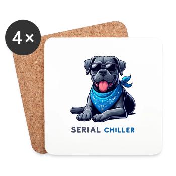 Cane Corso - Untersetzer (4er-Set) - Weiß - Vorne