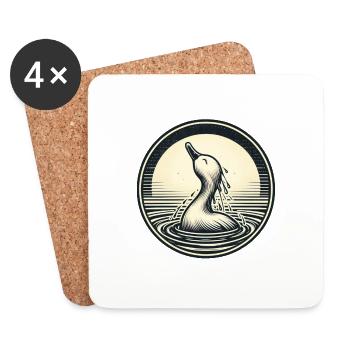Water Bird Gifts - Coasters (set of 4) - white - Front