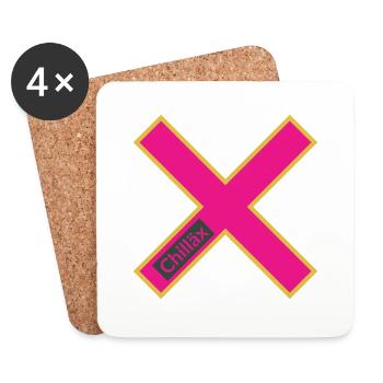 Chillax - Coasters (set of 4) - white - Front