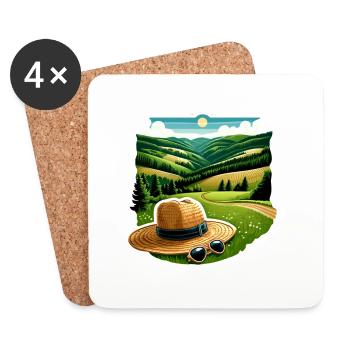 Sauerland Region - Coasters (set of 4) - white - Front