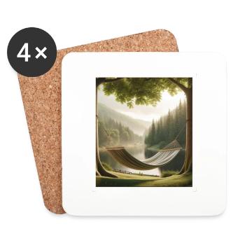 Sauerland Landscape - Coasters (set of 4) - white - Front