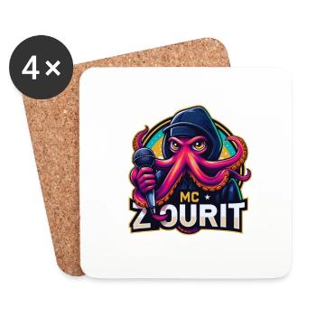 MC ZOURIT - Dessous de verre (lot de 4) - blanc - Devant