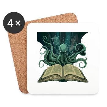 Buch - Untersetzer (4er-Set) - Weiß - Vorne