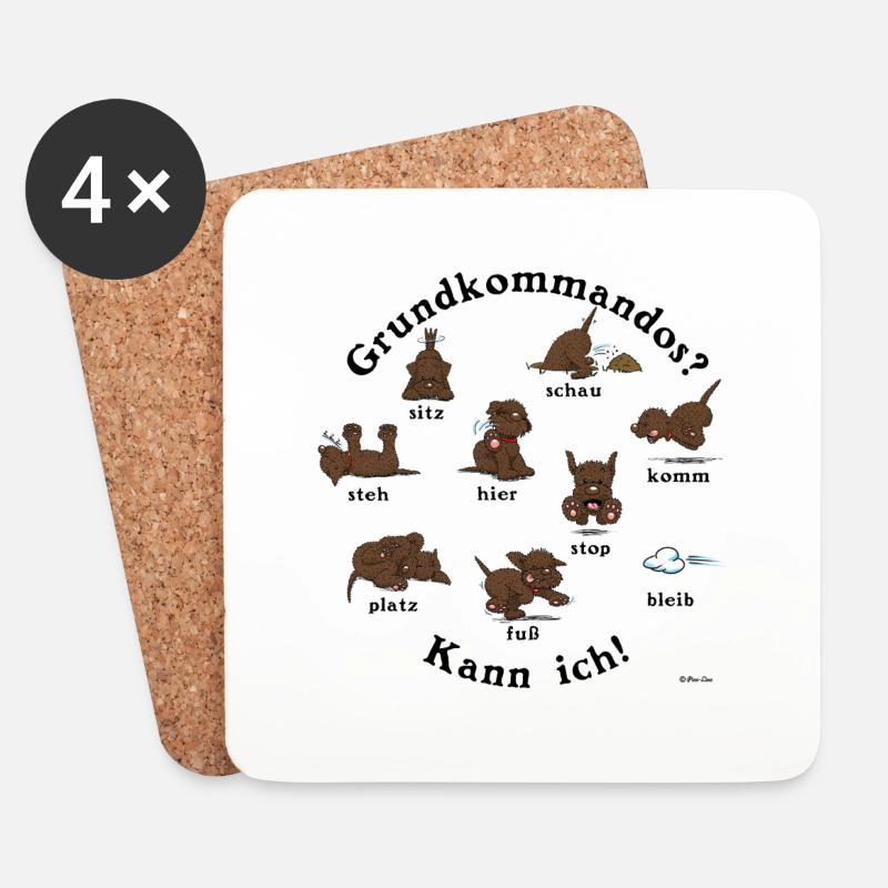 Kommandos3 - Untersetzer (4er-Set) - Weiß