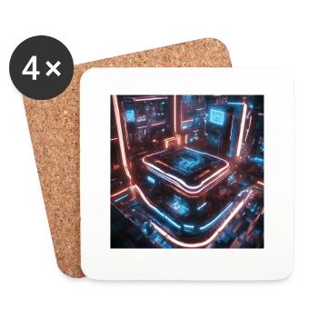Circuit City - Coasters (set of 4) - white - Front