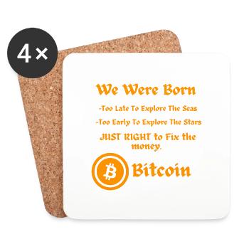 Crypto Summer: The Heat is On - Coasters (set of 4) - white - Front