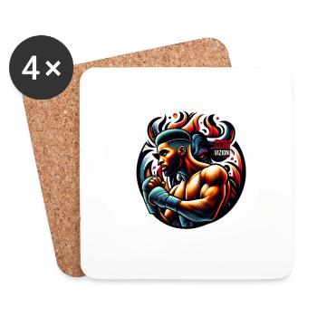 boxe innotvizion - Dessous de verre (lot de 4) - blanc - Devant