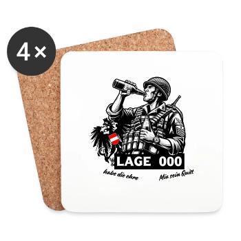 Disarmament of the Armed Forces - Coasters (set of 4) - white - Front