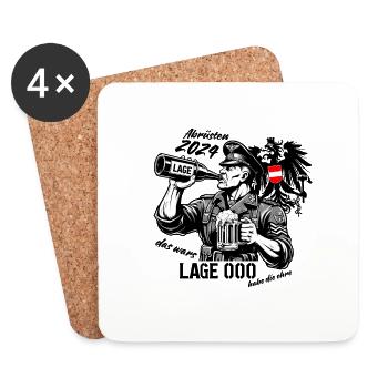 Disarmament of the Armed Forces - Coasters (set of 4) - white - Front