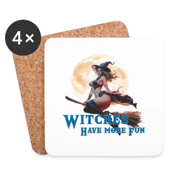 Witches are allowed to do this 2024 03 - Coasters (set of 4) - white - Front