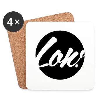 low kreis circle - Untersetzer (4er-Set) - Weiß - Vorne