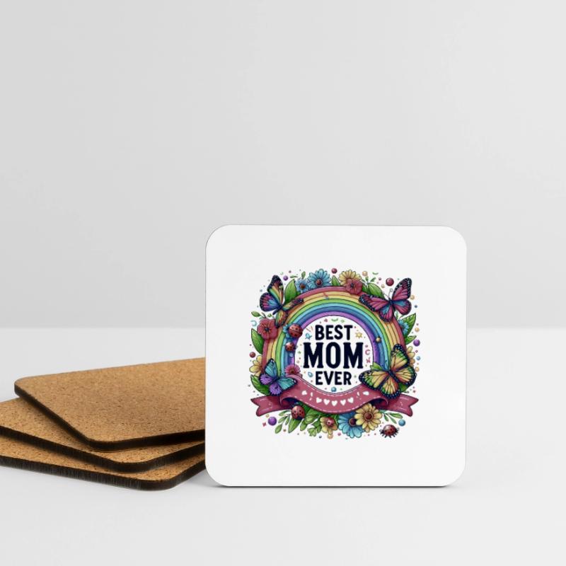 Die beste Mutter der Welt Mutter Mutter Beste Supermutter Untersetzer (4er-Set)