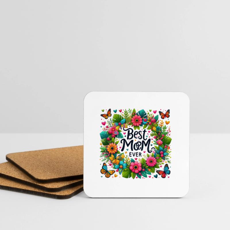 Die beste Mutter der Welt Mutter Mutter Beste Supermutter Untersetzer (4er-Set)