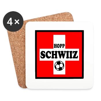 Switzerland - Coasters (set of 4) - white - Front
