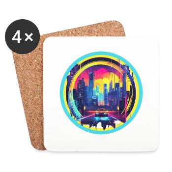 Welcome to the Future - Coasters (set of 4) - white - Front