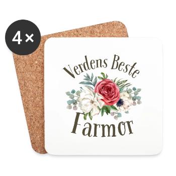 die beste Großmutter der Welt - Untersetzer (4er-Set) - Weiß - Vorne