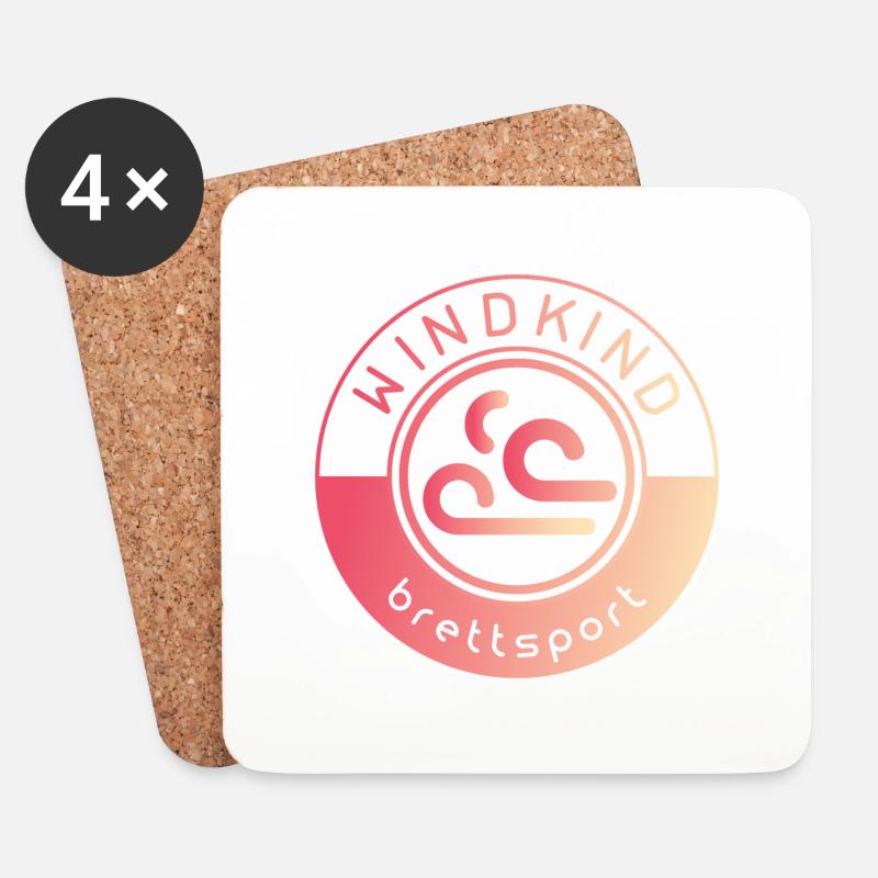 Surfing - Coasters (set of 4) - white