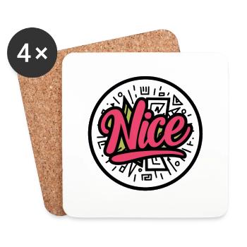Nice - Untersetzer (4er-Set) - Weiß - Vorne