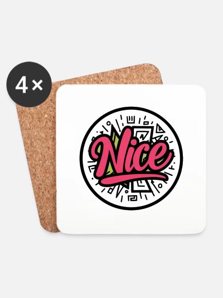 Nice - Untersetzer (4er-Set) - Weiß