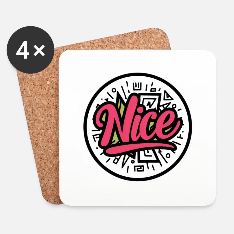 Nice - Untersetzer (4er-Set) - Weiß