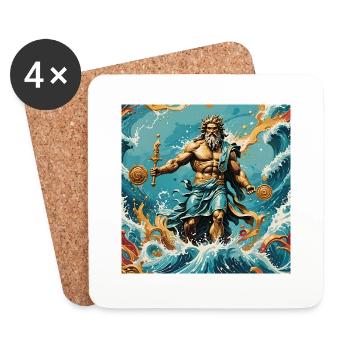 Water Friend - Coasters (set of 4) - white - Front