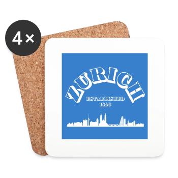 ZURICH - Untersetzer (4er-Set) - Weiß - Vorne