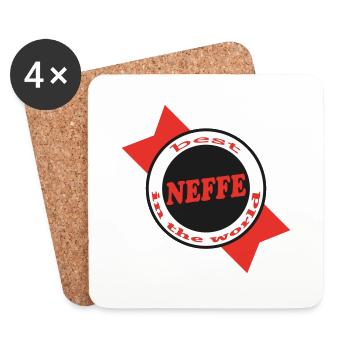 The best NEFFE - Dessous de verre (lot de 4) - blanc - Devant