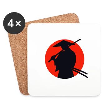 Samurai - Coasters (set of 4) - white - Front