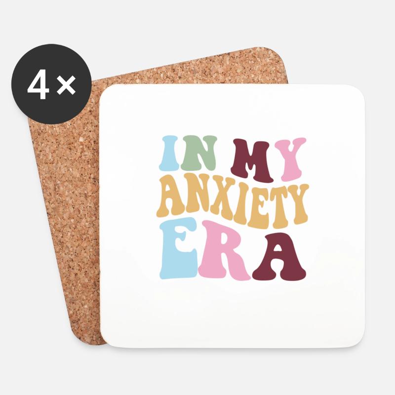 anxiety era - Untersetzer (4er-Set) - Weiß