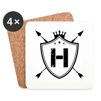 wappen h - Untersetzer (4er-Set) - Weiß - Vorne