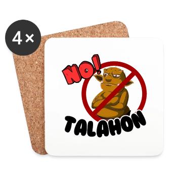 No Talahon Troll - Untersetzer (4er-Set) - Weiß - Vorne