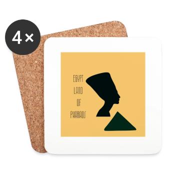 EGYPT LAND OF PHARAOS - Untersetzer (4er-Set) - Weiß - Vorne