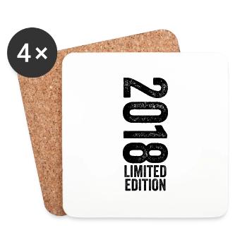 2018 Cadeau Anniversaire 2018 édition limitée 2018 - Dessous de verre (lot de 4) - blanc - Devant