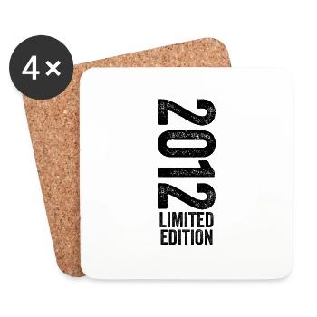 2012 Jubiläumsgeschenk 2012 Limited Edition 2012 - Untersetzer (4er-Set) - Weiß - Vorne