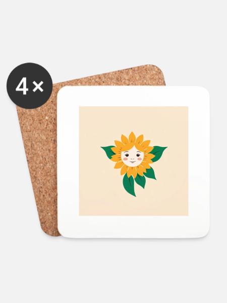 Mein Kind - Untersetzer (4er-Set) - Weiß