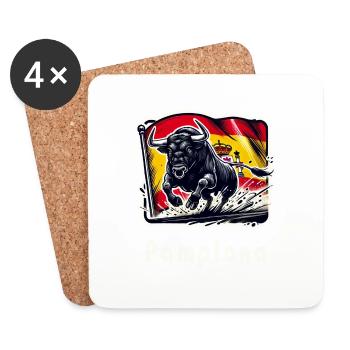 Pamplona Spain Torero España - Coasters (set of 4) - white - Front