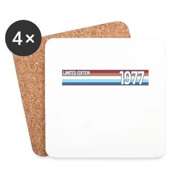 Retro 1977 Limited Edition - Coasters (set of 4) - white - Front
